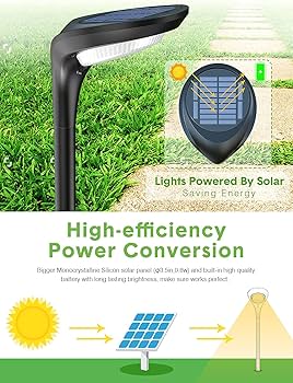 OSORD Color Solar Pathway Lights, 4-Pack Color Changing